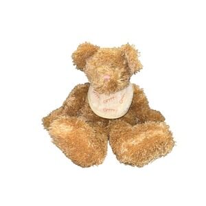 Boyds Collection Uncle Bean Huggle-Fluffs Huney Bear Plush 600001 Brown Bib NWT